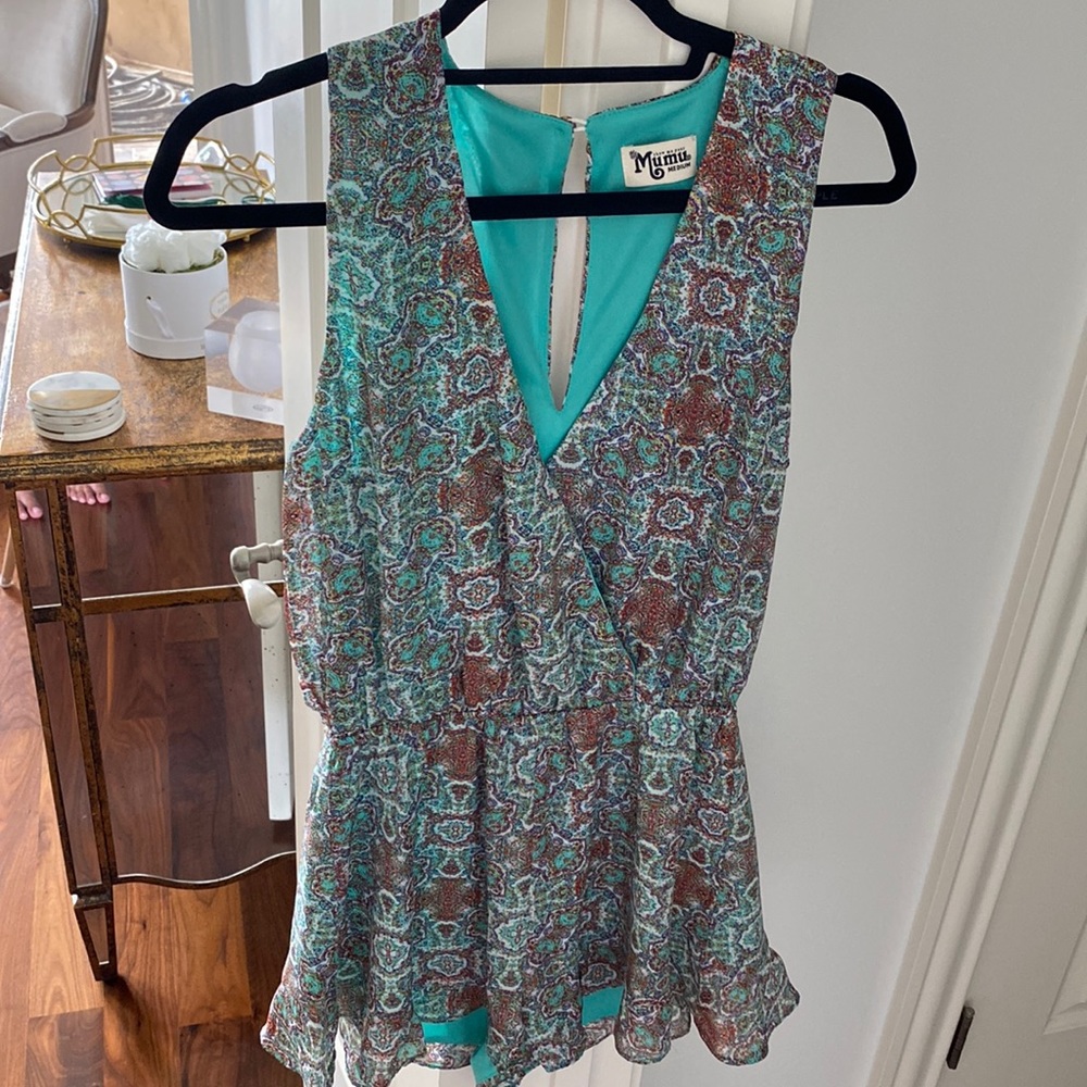 NWOT Show Me Your Mumu Riri Romper in Gypsy Eyes size medium